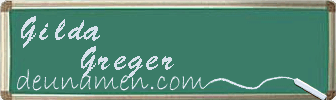 Gilda Greger Visitenkarte